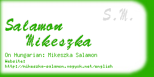 salamon mikeszka business card